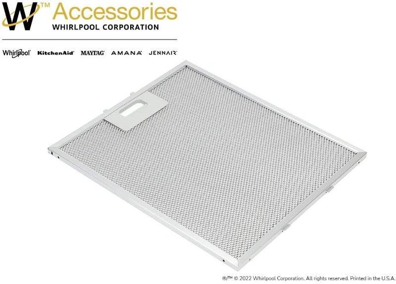 Whirlpool W10169961A Genuine OEM Grease Filter For Range Vent Hoods  Replaces 8190858 W10169961 W10833076 W10875058 W10870878 W11245983 1 count - Image 4