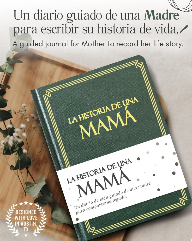 Coco & Lan MamÃ¡, comparte tu historia conmigo (Tapa dura): 250+ Preguntas, Libro de recuerdos y memorias, Regalo personalizado para MamÃ¡, DÃ­a de la Madre, CumpleaÃ±os, Aniversario y Navidad. (EdiciÃ³n en espaÃ±ol) - Image 3