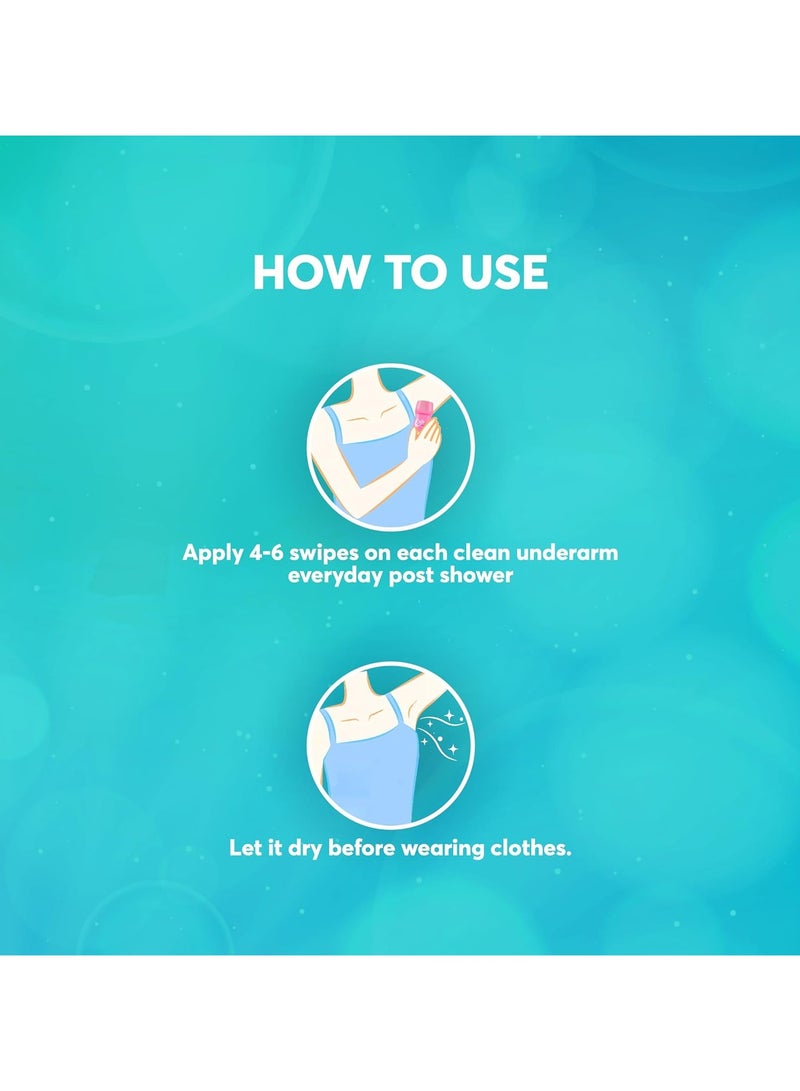 إيفا سبلاش رول-أون مزيل العرق تحت الإبط مع زيت مونوِي تاهيتي ومستخلصات الخيار خالي من الكحول والألومنيوم حماية لمدة 48 ساعة من الرائحة يحافظ على الإبطين منتعشين وناعمين مناسب للبشرة للنساء 50 مل - Image 4