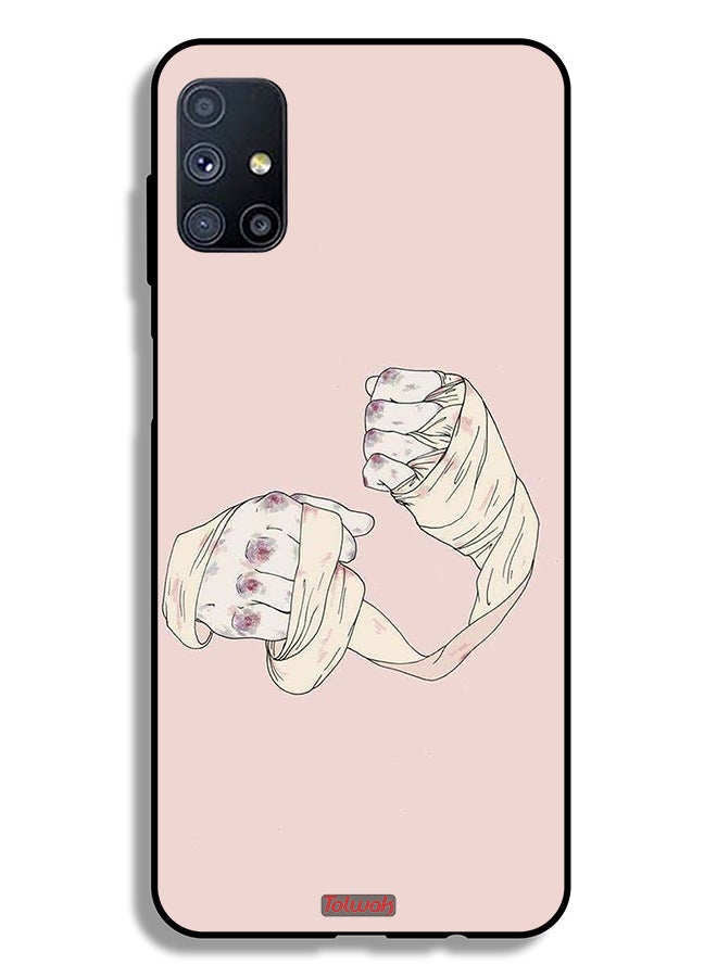 Tolwak Samsung Galaxy M51 Protective Case Cover Fighter Art - Image 2