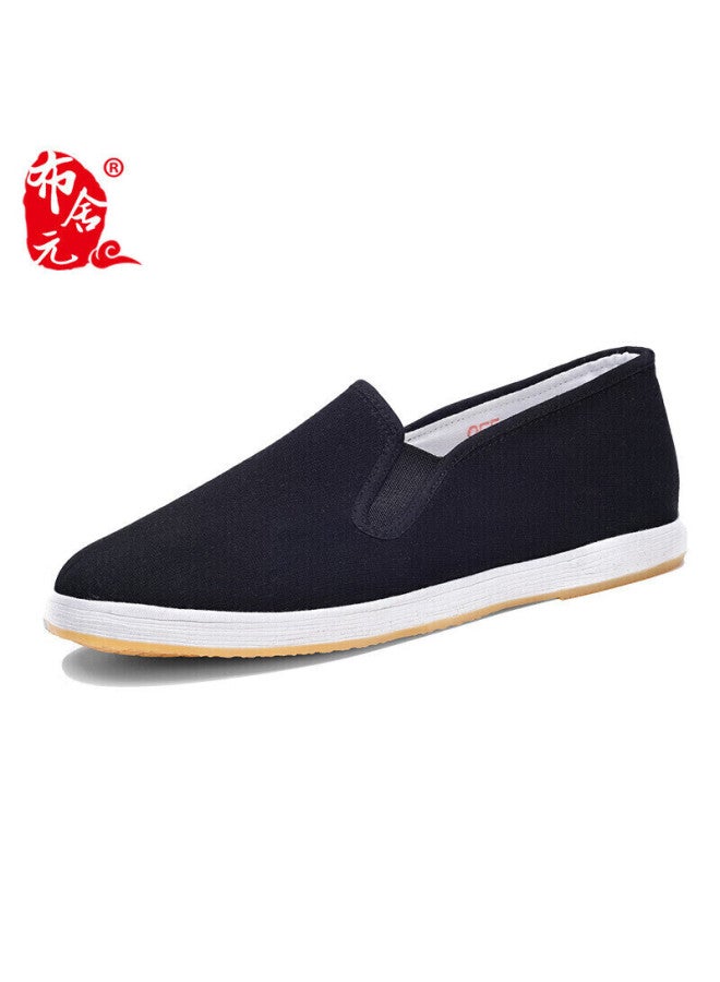 Busheyuan Traditional Handmade Multi-layer Sole Elderly Shoes Men's Middle-aged And Elderly Dad Shoes Yw03jp Beef Tendon Sole Size 39 - Image 1