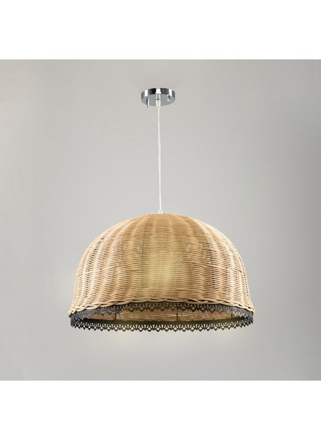 tbshomelamp Bamboo Celling Lighting Beige 50X35X1Cm  - Image 2