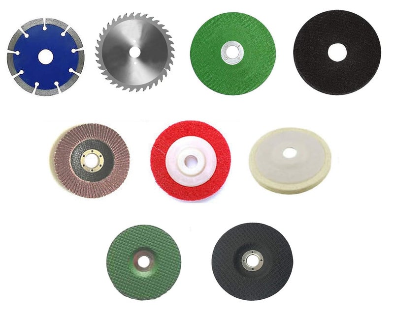 ISC 4"Inch Combo Wheels Discs Suitable for Cutting Wood/Metal/Brick/Marble, Grinding, Polishing & Buffing - Image 1
