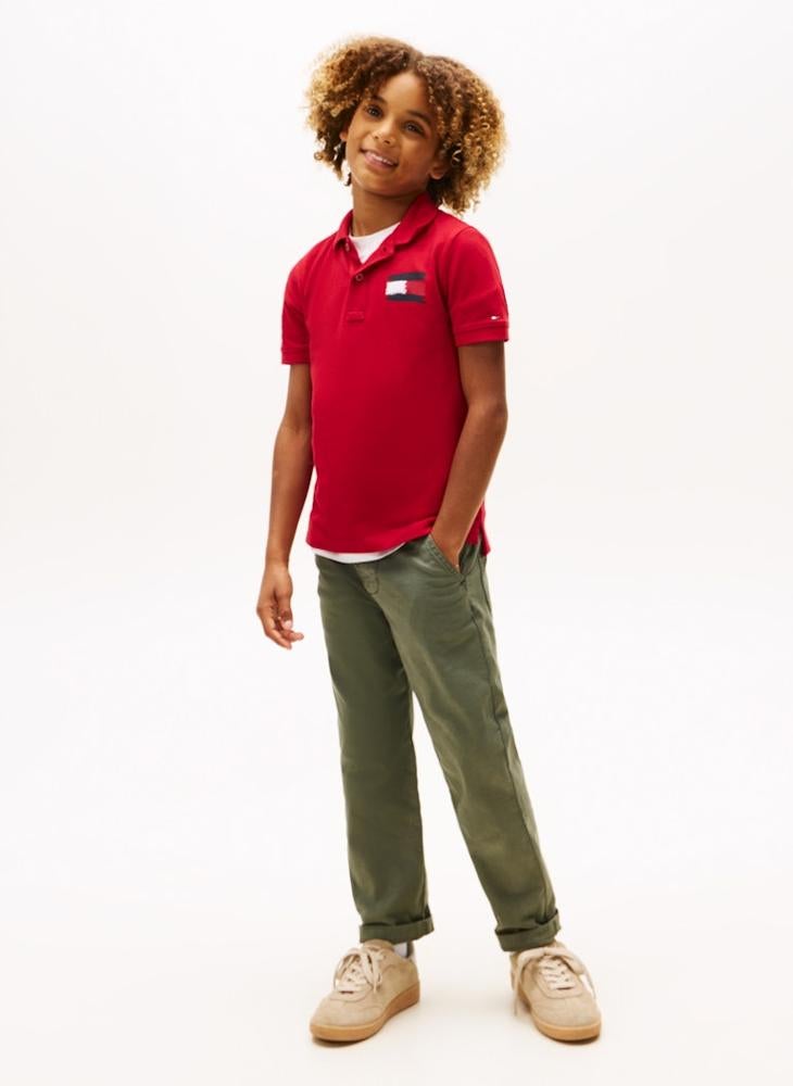 TOMMY HILFIGER Kids Flag Polo - Image 4