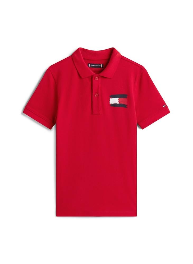 TOMMY HILFIGER Kids Flag Polo - Image 5