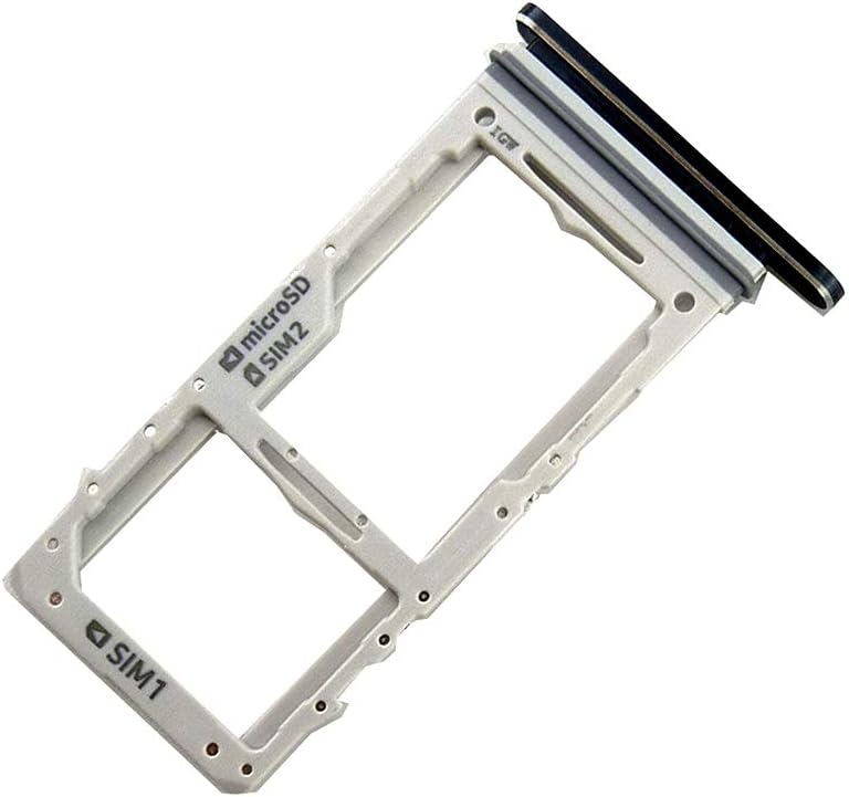 Bestdealing Note 10 Plus Dual SIM Card Tray Holder Replacement for Samsung Galaxy Note10+ Note10 Plus 6.8" SM-N975F SM-N975U N9750 with Needle (Not for Single Card Version) (Not for Note10) (Black) - Image 2
