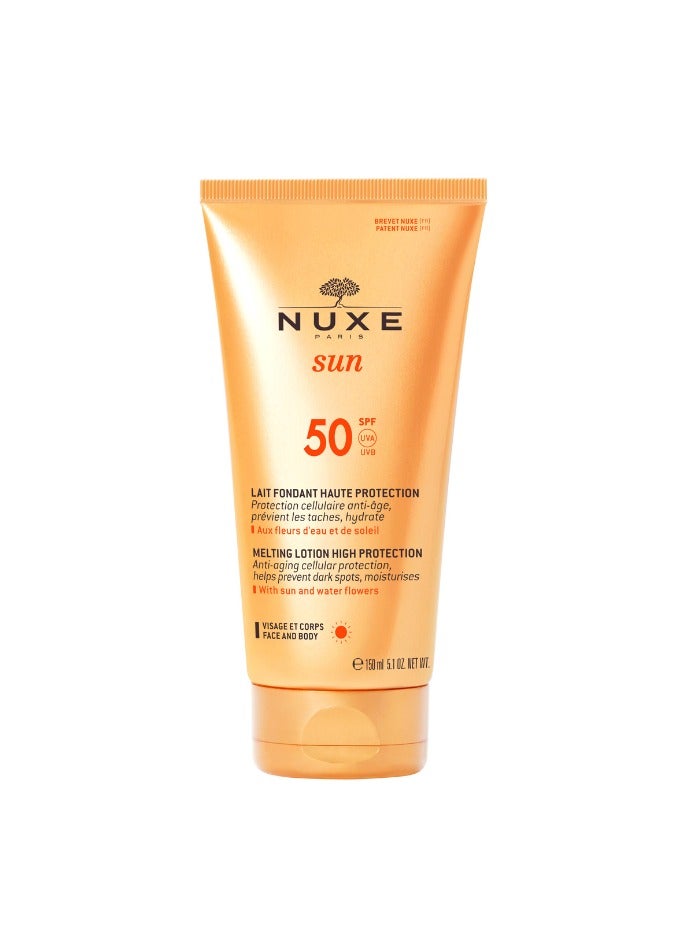Nuxe Sun Melting lotion High Protection for Face & Body SPF50 - 150ml