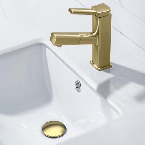 KAIYING Pop Up Drain, Bathroom Sink Drain Stopper with Overflow, Vessel Sink Drain Assembly with Detachable Basket Stopper, Anti-Explosion and Anti-Clogging Drain Strainer (Brushed Champagne Gold) - Image 3
