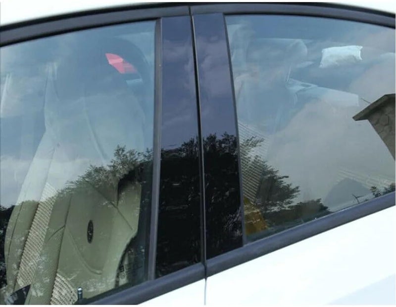 QASULER 8Pcs Window Pillar Trim Decor for Nissan X-Trail/Rogue 2014-2018 - Image 2