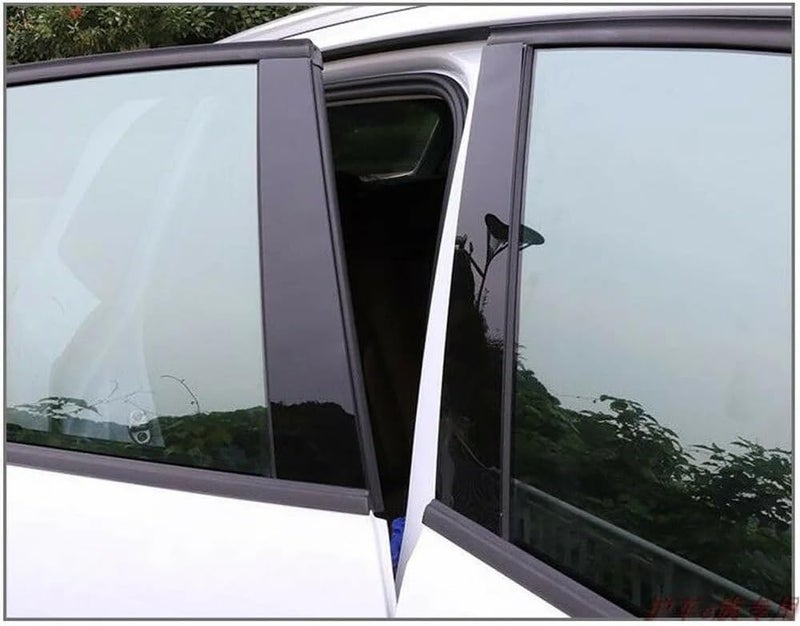 QASULER 8Pcs Window Pillar Trim Decor for Nissan X-Trail/Rogue 2014-2018 - Image 3