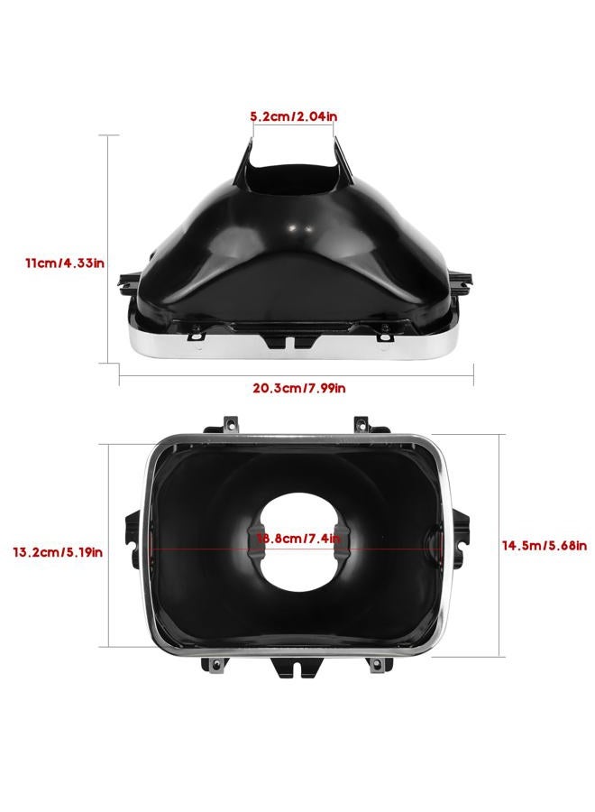BHB 2P Headlight Mounting Bucket Kit 5x7 Compatible with 42437 Headlamp Mounting Replacement for Chevrolet Express GMC Cadillac Pontiac Oldsmobile Buick Savana 1500 2500 3500 Safari Yukon Topkick - Image 2
