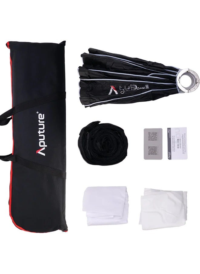 APUTURE Light Dome III Softbox 35 Inch for Light Storm Series 600d, 300d II, Amaran 300c and 200x S LED Lights - Image 3