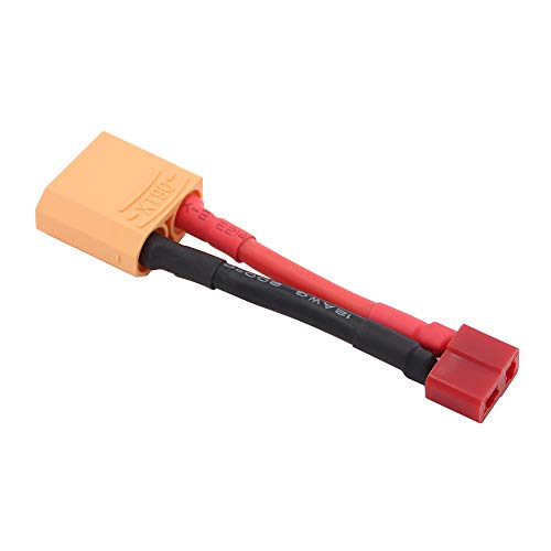 OliYin 3pcs XT90 Male to T Plug Female Connector Converter Adaptor with 12awg 1.96inch Cable(Pack of 3) - Image 3