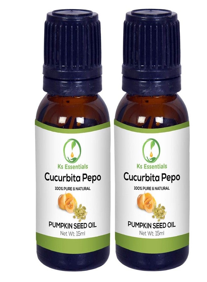 Ks Essentials Pumpkin Seed Carrier Oil 100% Pure Natural & Therapeutic Grade For Aromatherapy, Skin & Hair Growth (15ml) Each - Image 1