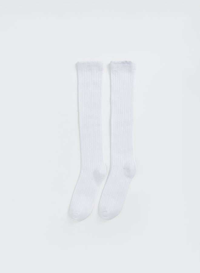 LC WAIKIKI Girls Basic Knee Socks 2 Pack - Image 1
