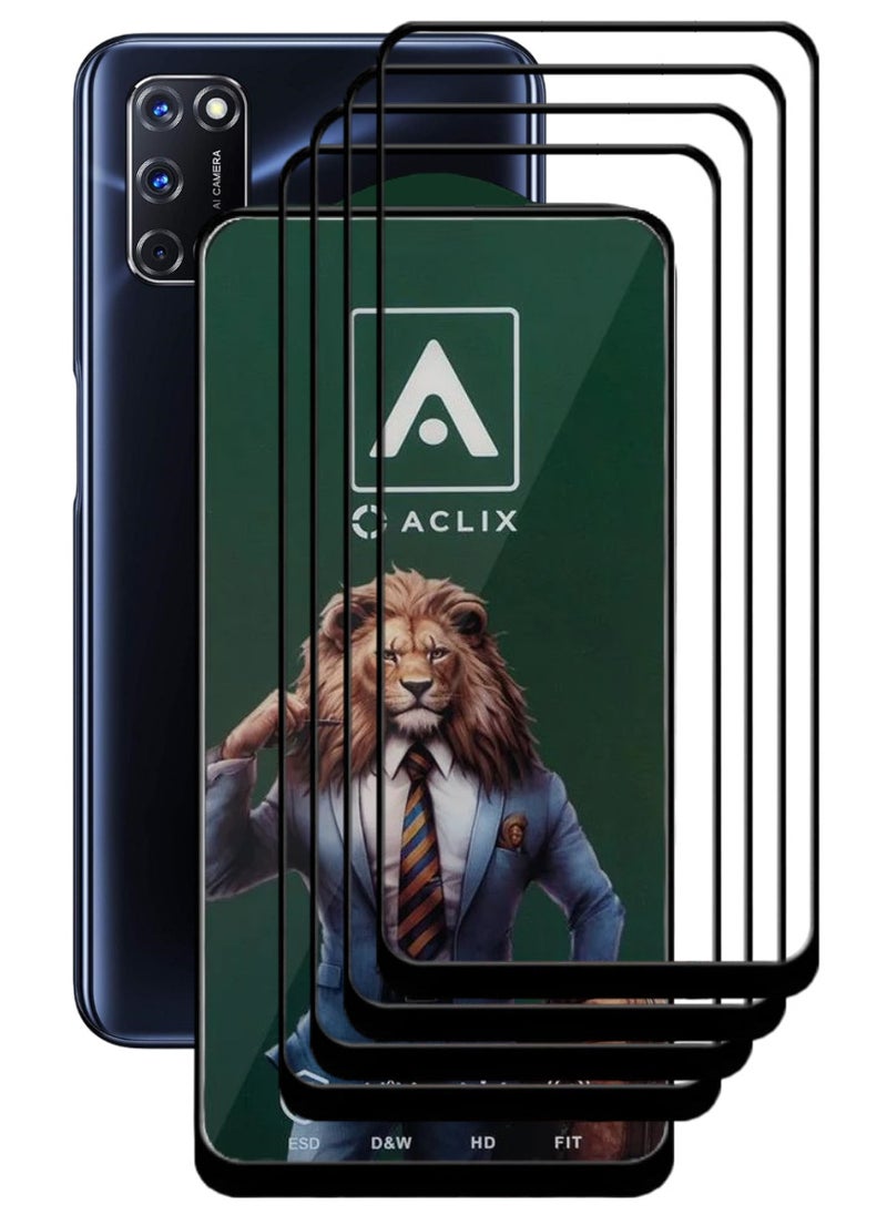 ACLIX 4 Pieces Antistatic ESD Dustproof Premium Quality High Definition Tempered Glass Screen Protector Designed For Oppo A92 - Image 1