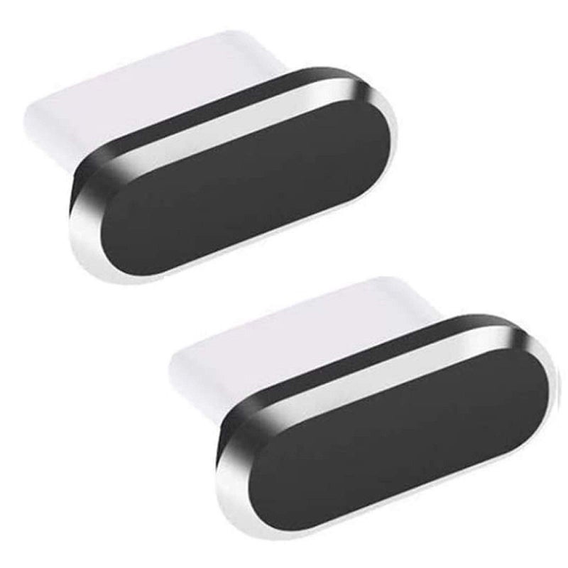 DFsucces USB Type C Anti Dust Plug,DFsucces USB C Port Plug Dust Caps Compatible for Type C Charging Port,Anti-Dust Pluggy for Type C Devices As Micro USB Android Models(2Pack,Black) - Image 1