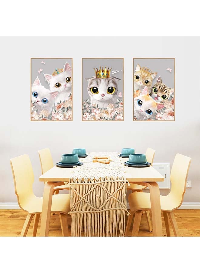 NIBEMINENT Cat Pattern Wall Sticker Multicolour 60x90cm - Image 1
