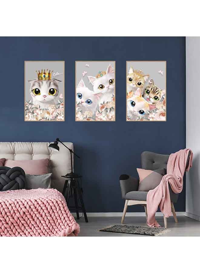 NIBEMINENT Cat Pattern Wall Sticker Multicolour 60x90cm - Image 2