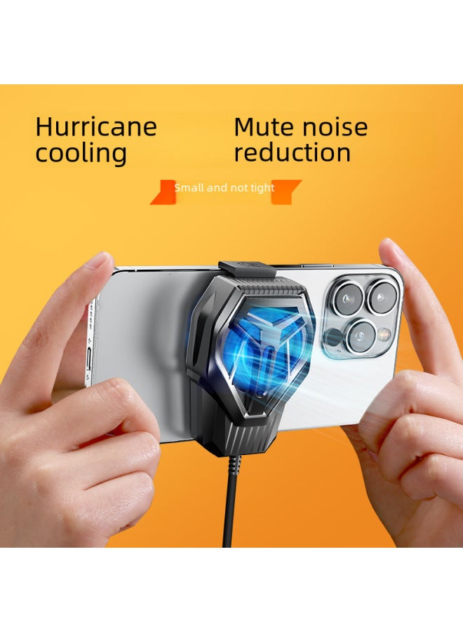 إسكدنيا S-10 مشعاع الهاتف المحمول المبرد بالهواء، لعبة تبريد الإعصار المباشر، مبرد خلفي للهاتف المحمول للبيع بالجملة، اللون: S-10، مشعاع مبرد بالهواء - Image 3