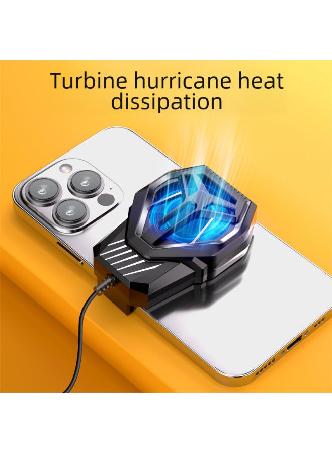 إسكدنيا S-10 مشعاع الهاتف المحمول المبرد بالهواء، لعبة تبريد الإعصار المباشر، مبرد خلفي للهاتف المحمول للبيع بالجملة، اللون: S-10، مشعاع مبرد بالهواء - Image 1