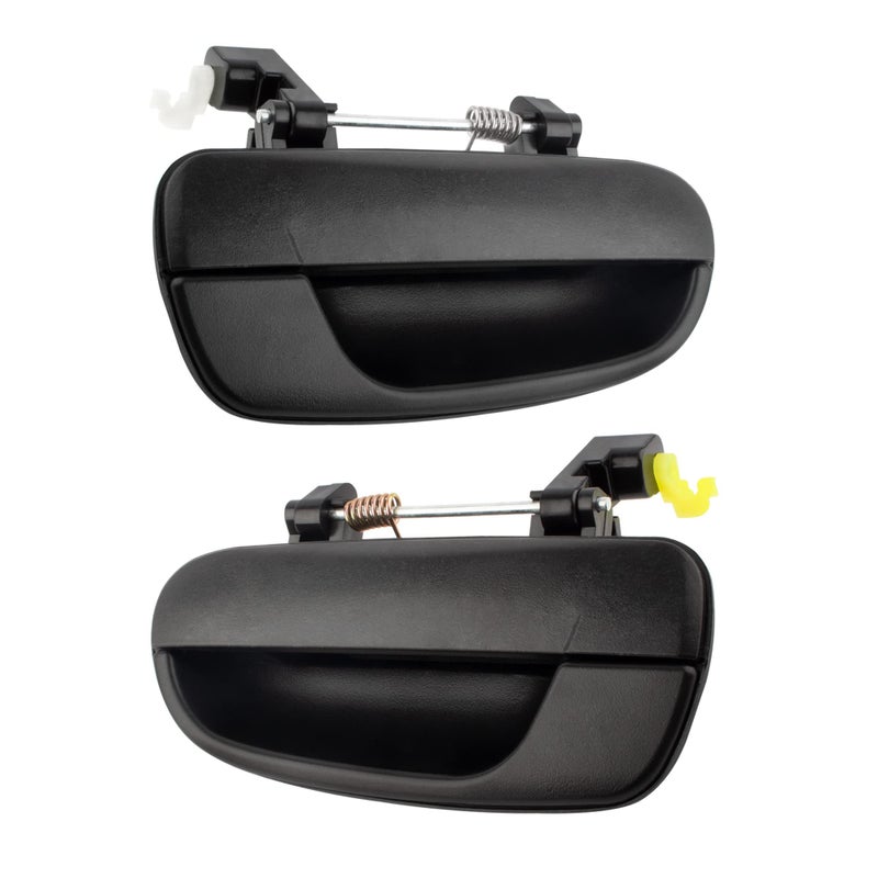 مجموعة BOXI 80686 80685 من مقبضين خارجيين خلفيين يسار ويمين تناسب هيونداي أكسنت 2000-2006 باللون الأسود الملمس 8365025000 8366025000