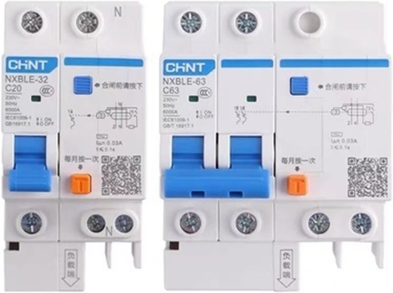 NXBLE 63 125A 4P Leakage Protection Circuit Breaker Air Switch For Household - Image 1