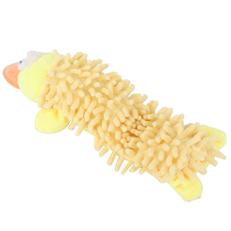 Small Dog Plush Toy: Yellow Duck, Safe Non-Toxic Quality Plush, Sound Device - Soft Molar Chew Toy for Small Dogs, Cats - Image 2