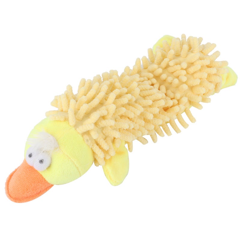 Small Dog Plush Toy: Yellow Duck, Safe Non-Toxic Quality Plush, Sound Device - Soft Molar Chew Toy for Small Dogs, Cats - Image 5