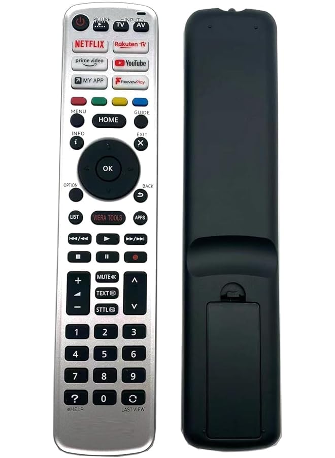ELTRAZONE New Model Replacement Remote Control Compatible with Panasonic Viera Smart LED TVs – Includes Netflix and YouTube Buttons – Plug & Play Infrared Remote for Easy TV Navigation, Smart Function Access, and Full Daily Use Without Setup  - Image 1