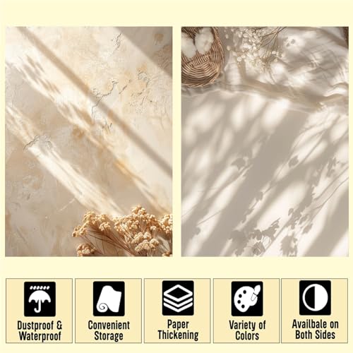 HomeArt Sheet 2 in 1 Product Photography Backdrop 3D Flat Lay Tabletop Double-Sided 20x29 Photo Background PVC Wrinkle Free for Small Products Food, Cosmetics Shoot (Combo 4) - Image 3