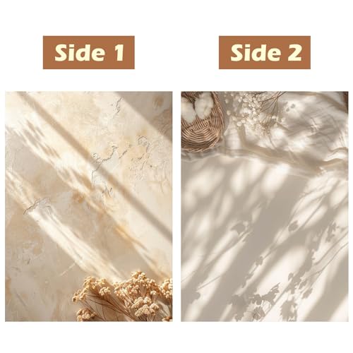 HomeArt Sheet 2 in 1 Product Photography Backdrop 3D Flat Lay Tabletop Double-Sided 20x29 Photo Background PVC Wrinkle Free for Small Products Food, Cosmetics Shoot (Combo 4) - Image 2
