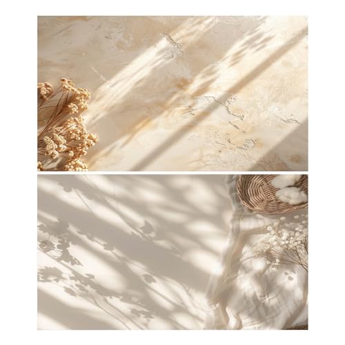 HomeArt Sheet 2 in 1 Product Photography Backdrop 3D Flat Lay Tabletop Double-Sided 20x29 Photo Background PVC Wrinkle Free for Small Products Food, Cosmetics Shoot (Combo 4) - Image 1