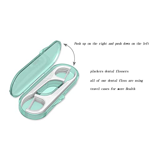 Setaria Viridis High Toughness Professional Toothpicks Sticks Dental Floss Picks 100 Picks Threader Flosser with 10 Storage Cases, flossing for Family,Hotel,Travel - Image 2