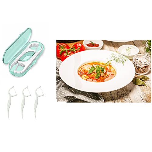 Setaria Viridis High Toughness Professional Toothpicks Sticks Dental Floss Picks 100 Picks Threader Flosser with 10 Storage Cases, flossing for Family,Hotel,Travel - Image 4