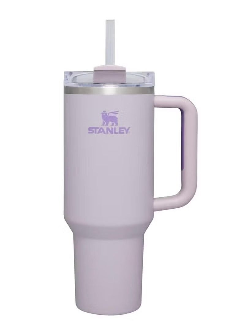 Stanley Stainless steel vacuum cup with lid and straw for ice and cold drinks - Image 2