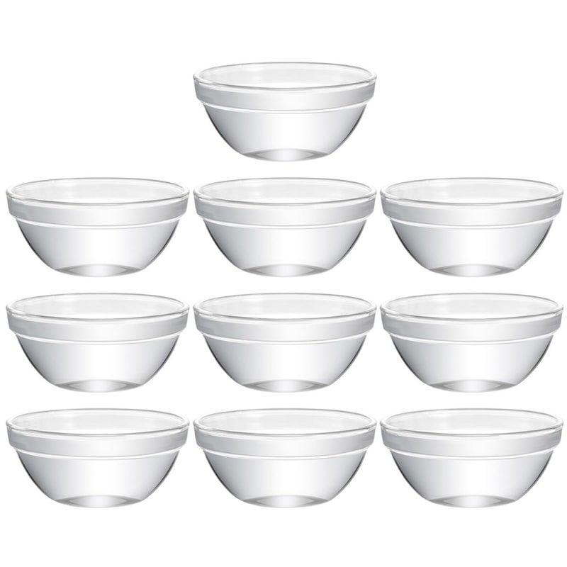 10pcs Small Glass Bowls High Temperature Resistant for Dessert Noodle and Kitchen Dining - Image 2