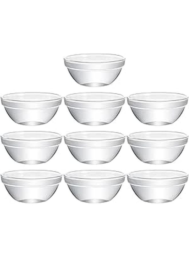 10pcs Small Glass Bowls High Temperature Resistant for Dessert Noodle and Kitchen Dining - Image 1