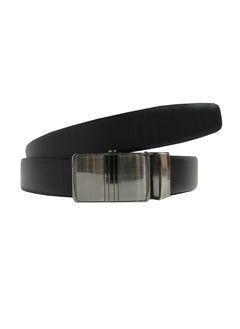 LAVERI LEATHER GENUINE LEATHER 35 MM FORMAL  BLACK AND BROWN BELT FOR MENS WITH AUTO LOCK BUCKLE  - Image 2
