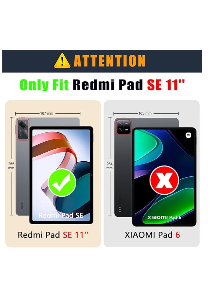 Case - Case for Redmi Pad SE 11 inch 2023, Ultra Thin TPU Smart Tablet Cover (Black) - Image 1