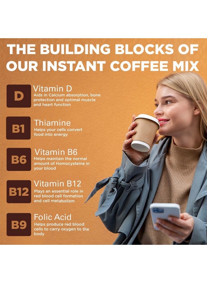Keto Vitals Keto Vitals Instant Keto Coffee Powder - 30 Servings - Low-Calorie Vanilla Sweetened Coffee with Keto-Friendly Creamer  - Image 3