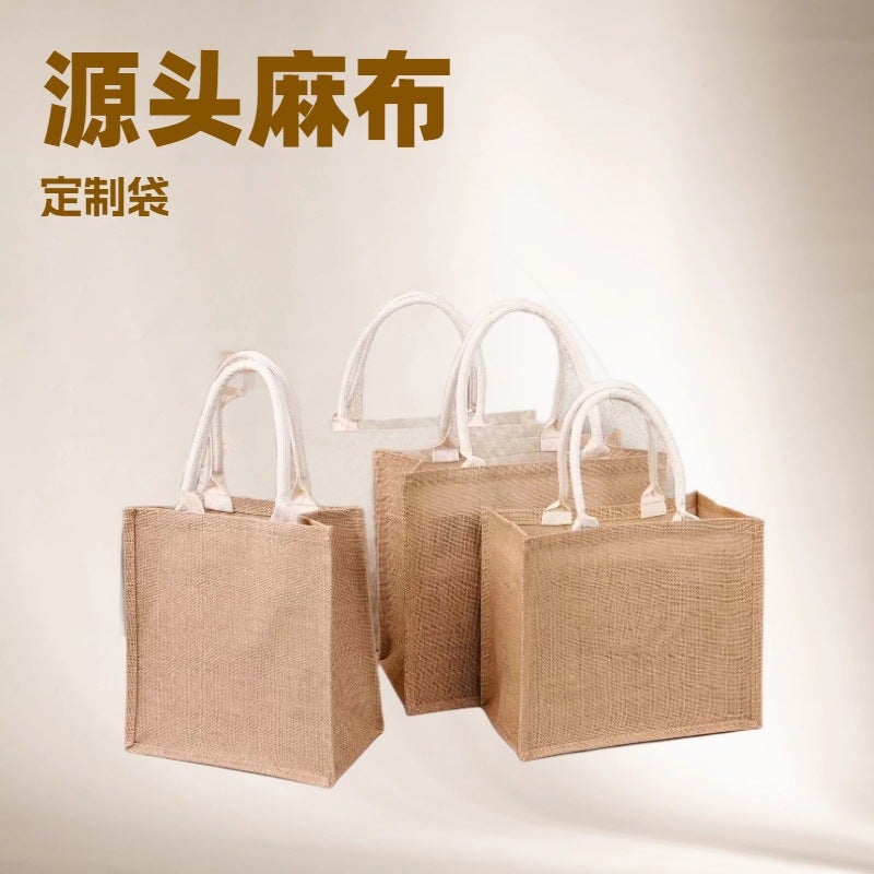 Linen Tote Bag, Unprinted Linen Handbag, Jute Tote Bag, Blank Bag, Linen Bag, Artistic Chinese Style Handbag - Image 3