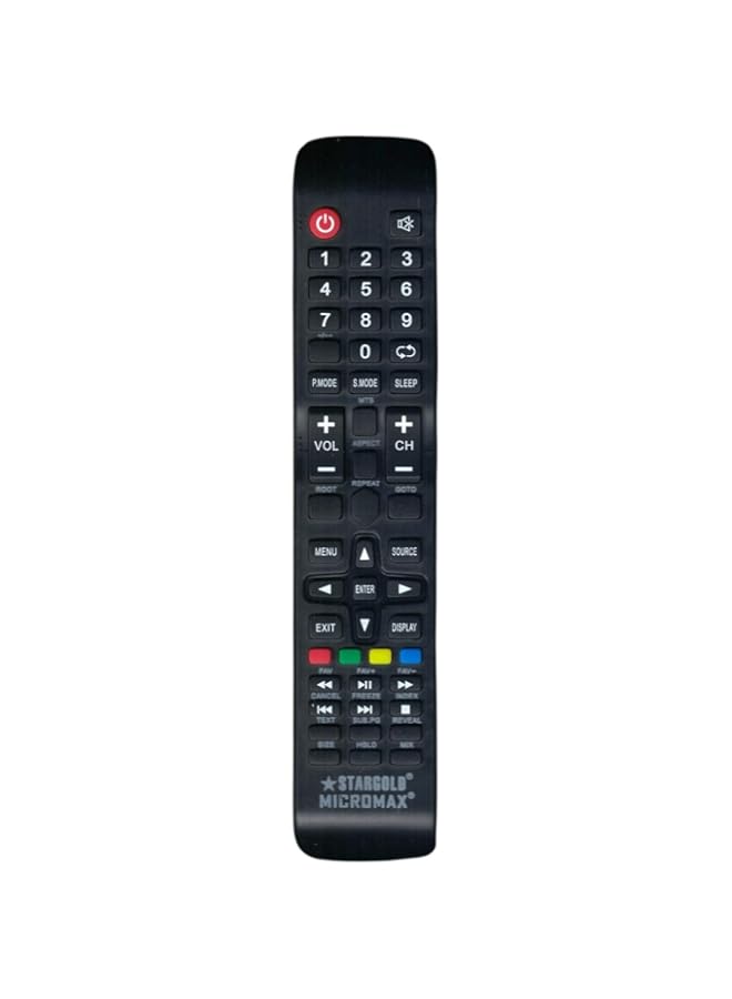 BGM Replacement Remote Control Compatible For Stargold Smart TV LCD LED, Micromax Smart TV LCD LED