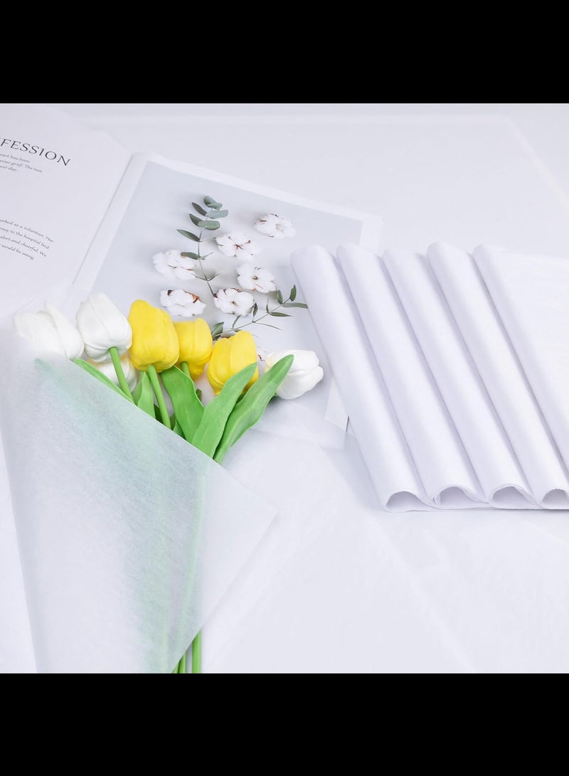 100 Sheets White Tissue Paper for Gift Bags Acid Free Tissue Paper Gift Wrapping Paper, Weddings Birthday Decoration 50x35cm - Image 4