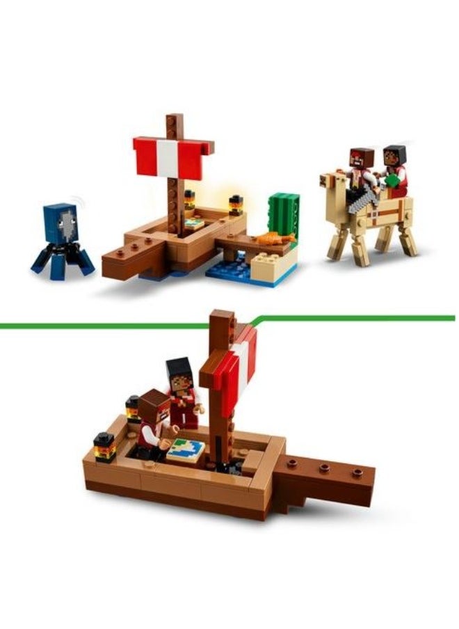 LEGO LEGO Minecraft The Pirate Ship Voyage Building Toy Set 21259  - Image 5