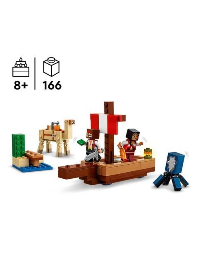 LEGO LEGO Minecraft The Pirate Ship Voyage Building Toy Set 21259  - Image 3