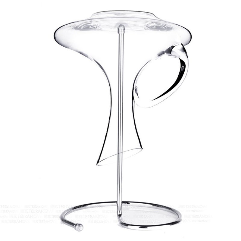 CdyBox Decanter Dryer Drainer Stand Rack for Glass Wine Decanter Rack Type