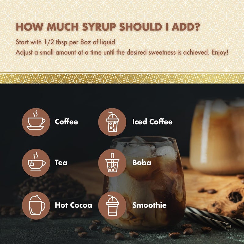 ChocZero Sugar Free Syrup Variety Pack - Caramel, Hazelnut, and Vanilla Flavoring Syrups - Keto Friendly, Zero Sugar (3 Bottles, 10.8 Ounces Each) - Image 4