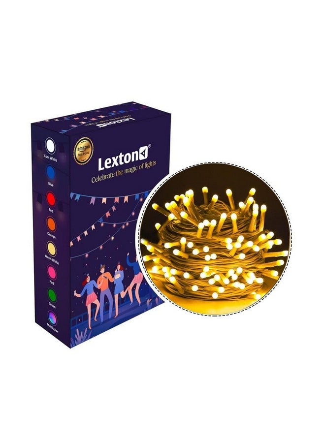 Lexton Lexton 40 LED Power Pixel Serial String/Fairy Light | Plug Sourced | Suitable for Home & Outdoor Decoration, Diwali, Christmas, Ramadan, Wedding, Party, Festival (Pack of 1, Warm White)  - Image 2