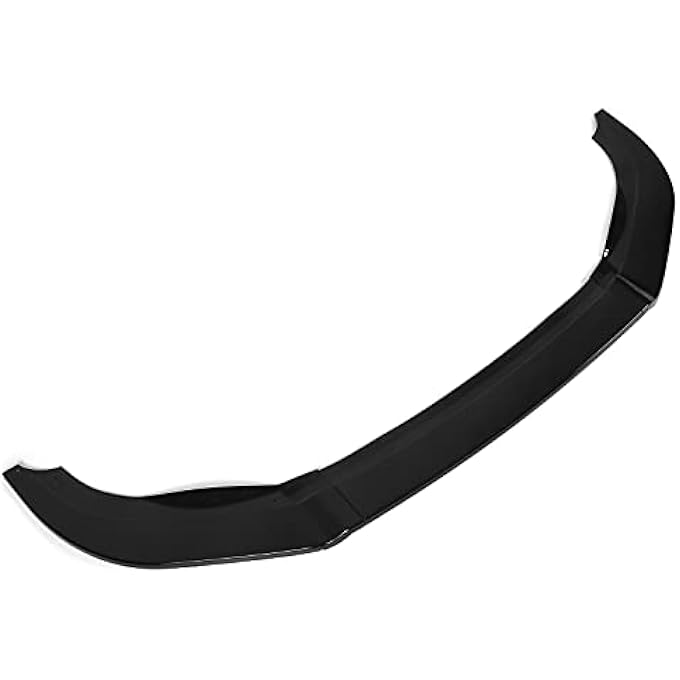 Keenso Front Bumper Splitter, 3Sections ABS Front Bumper Splitter Lip Stable Replacement for MK6 R R20 20092013 (Glossy Black) - Image 1